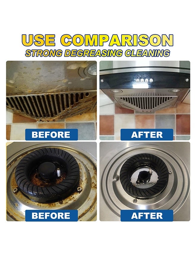 إيلهو منظف رغوي للبقع الزيتية الثقيلة في المطبخ بدون شطف، منظف رغوي للأسطح من الفولاذ المقاوم للصدأ، منظف خاص لإزالة الدهون في المطبخ، منظف لبقع الزيت على سطح الطهي وإزالة الصدأ، حجم 100 مل - Image 5