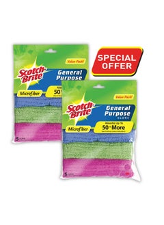 Scotch Brite Scotch-Brite Hp Microfiber Bath Room Cloth, 5 X 2, 10 Cloth/Pack, 12 Pack/Case 
