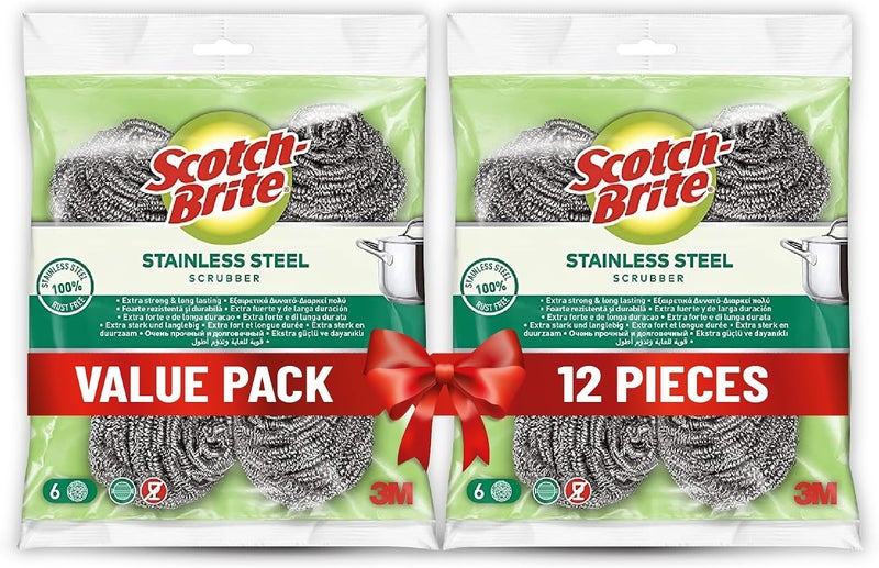 Scotch Brite Scotch-Brite Stainless Steel Scrubber Value Pack - Image 1