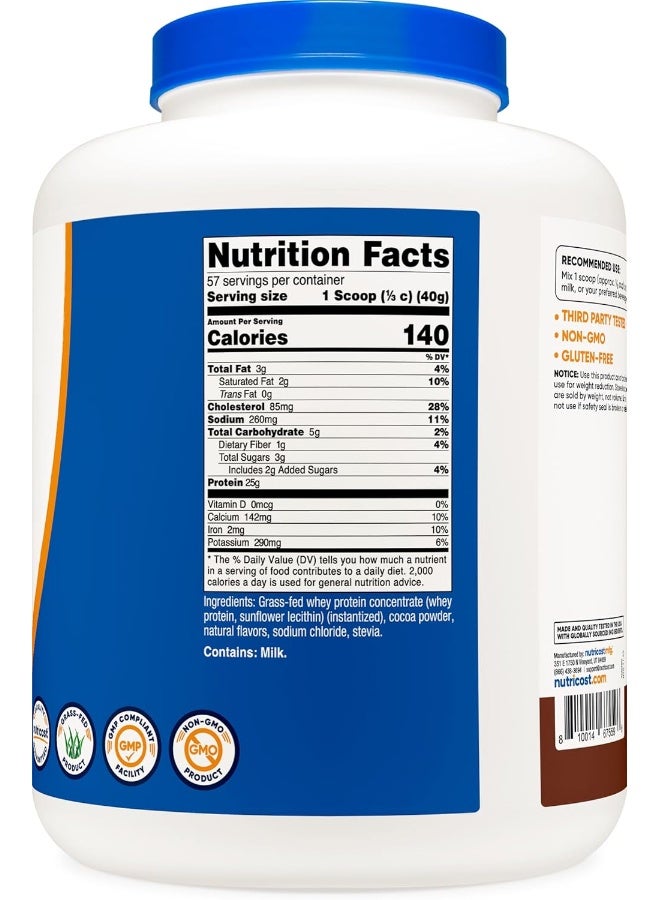 Nutricost Grass-Fed Whey Protein Concentrate - Undenatured, Non-Gmo, Gluten Free, Natural Flavors - Image 5