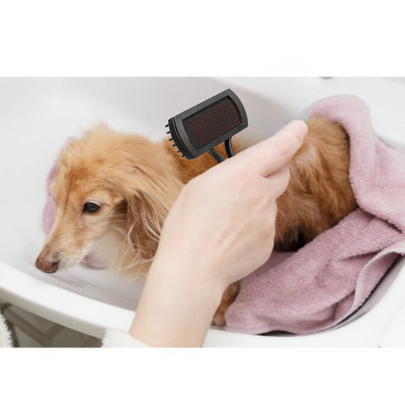 Trixie: - Plastic Double-Sided Soft Dog Brush | Made Out of Plastic, has Soft Nylon Bristles | Detangles and Removes Loose Hair, Gentle Care for Topcoat and Base Coat | Easy to Clean - 10 x 17 cm - Image 4