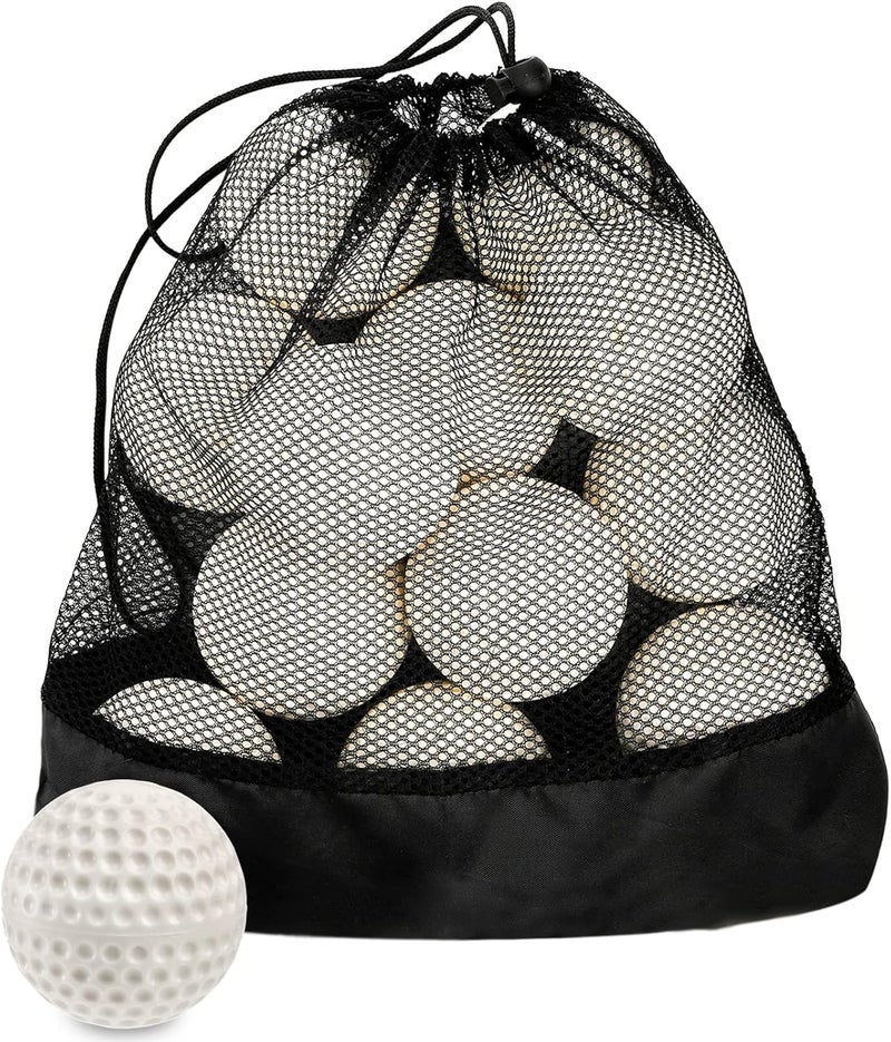 Tebery 12 Pack Green Dimpled Baseballs, 9-Inch Pitching Machine Baseballs for Hand-Eye Coordination, Hitting and Fielding Practice - Image 1