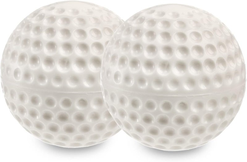 Tebery 12 Pack Green Dimpled Baseballs, 9-Inch Pitching Machine Baseballs for Hand-Eye Coordination, Hitting and Fielding Practice - Image 3