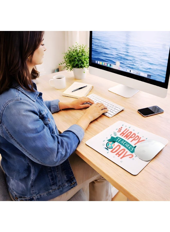 PRINTSHOP4ME Teacher's day for Printed Mousepad - Non slip base mousepad - Teacher Appreciation gifts - Inspire Rectangle Mousepad - Gift Idea for Teachers - Desk Accessories - Image 2