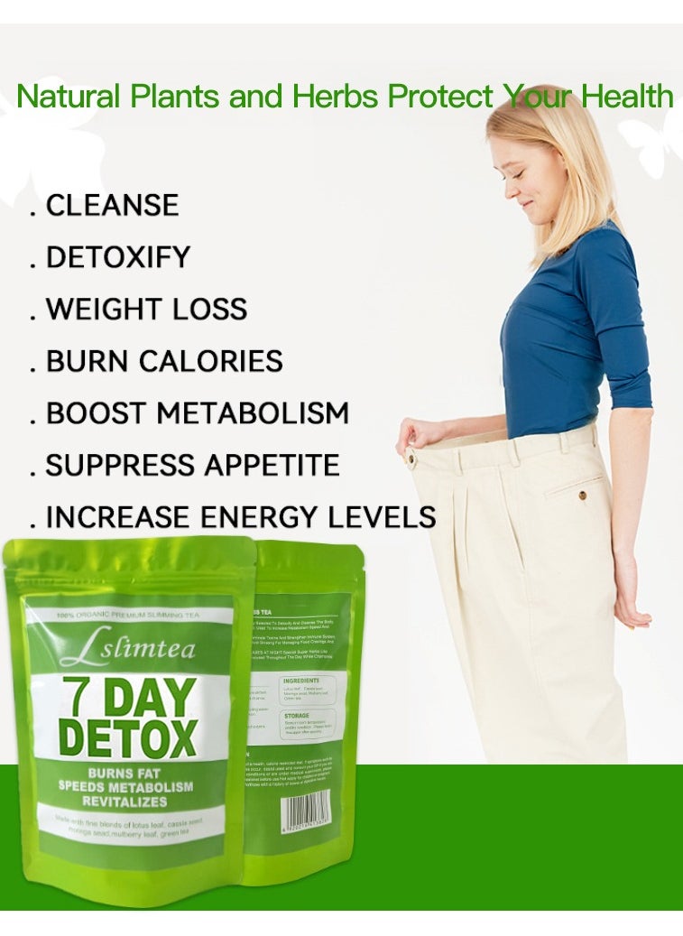 Wins Town 7-Day Slimming Tea 100% Natural Organic Herbal Weight Loss Detox & Burn Fat Boosts Metabolism No Side Effects  - Image 4