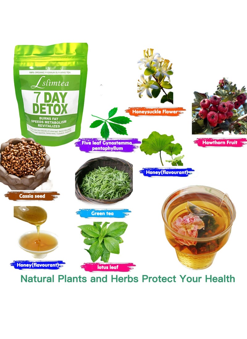 Wins Town 7-Day Slimming Tea 100% Natural Organic Herbal Weight Loss Detox & Burn Fat Boosts Metabolism No Side Effects  - Image 3