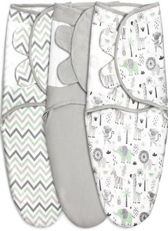 Oasisgalore Adjustable Baby Swaddle Wrap 0-3 Months Swaddle Sack 3 Pack Wrap Set Swaddle Blanket for Newborn Boys or Girls  - Image 1