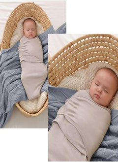 Oasisgalore Adjustable Baby Swaddle Wrap 0-3 Months Swaddle Sack 3 Pack Wrap Set Swaddle Blanket for Newborn Boys or Girls  - Image 5