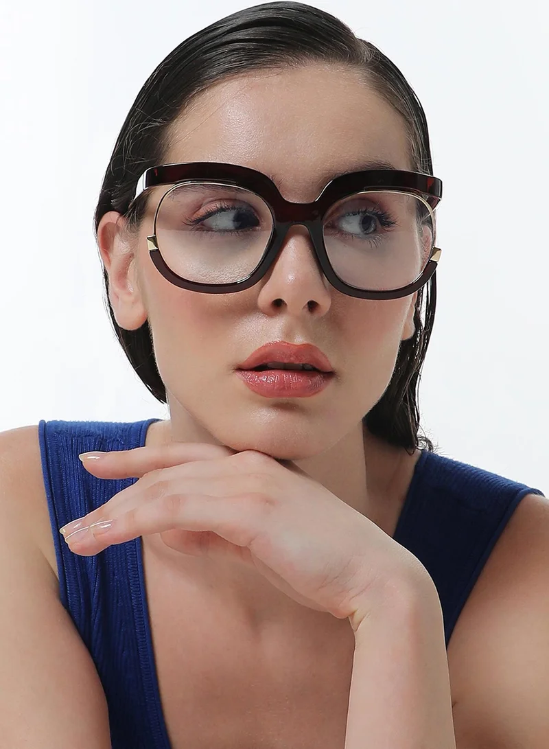 Haute Sauce  The Hanging Butterfly Sunglasses - Coffee Brown  | Best Price UAE