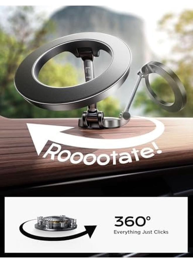 إيروريكس حامل هاتف مغناطيسي للسيارة قابل للطي، حامل هاتف للسيارة بدون استخدام اليدين، يدور 360 درجة، لجميع الهواتف، لهاتف Iphone Max Plus Mini - Image 3