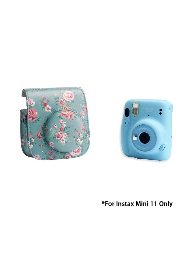 Captaintech Protective Case for Fujifilm Instax Mini 11 Camera, Premium Vegan Leather Bag Cover with Removable Adjustable Strap for Photographers - Image 4