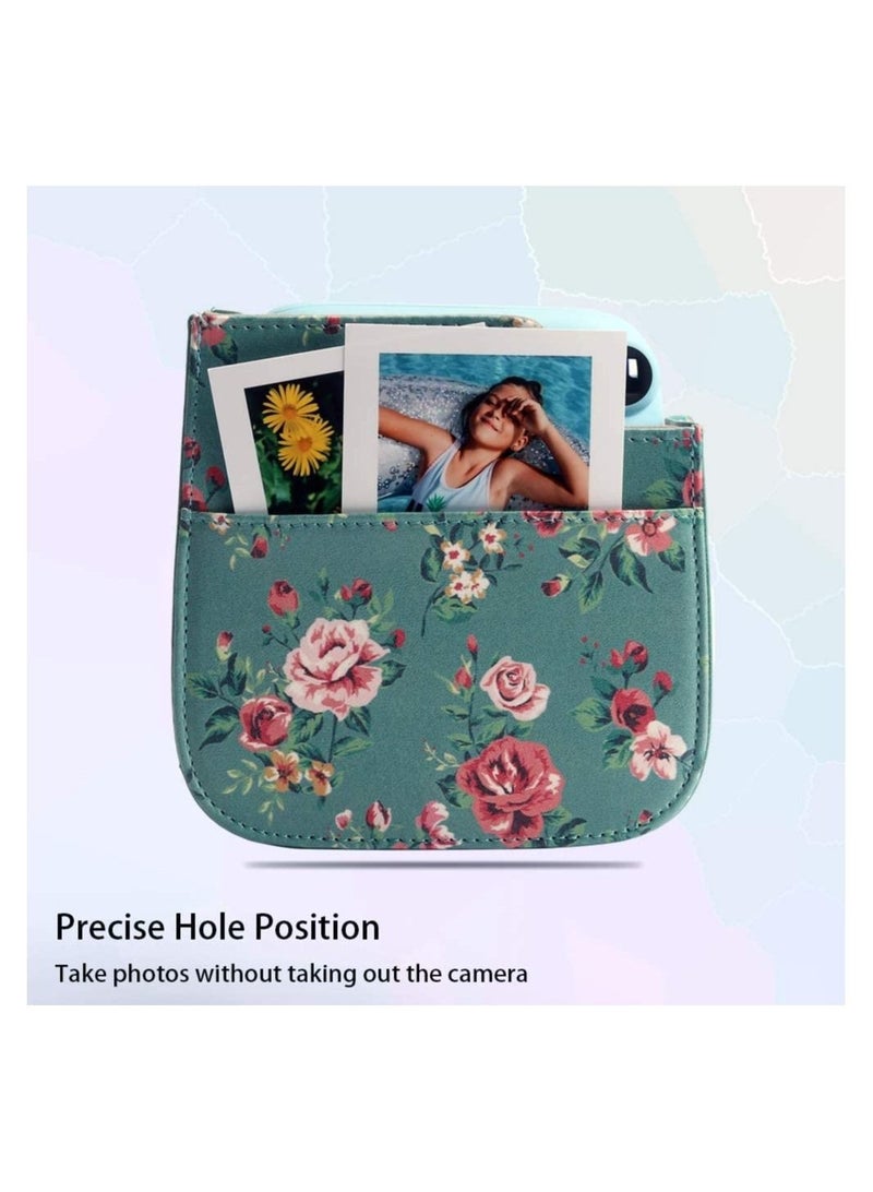 Captaintech Protective Case for Fujifilm Instax Mini 11 Camera, Premium Vegan Leather Bag Cover with Removable Adjustable Strap for Photographers - Image 2