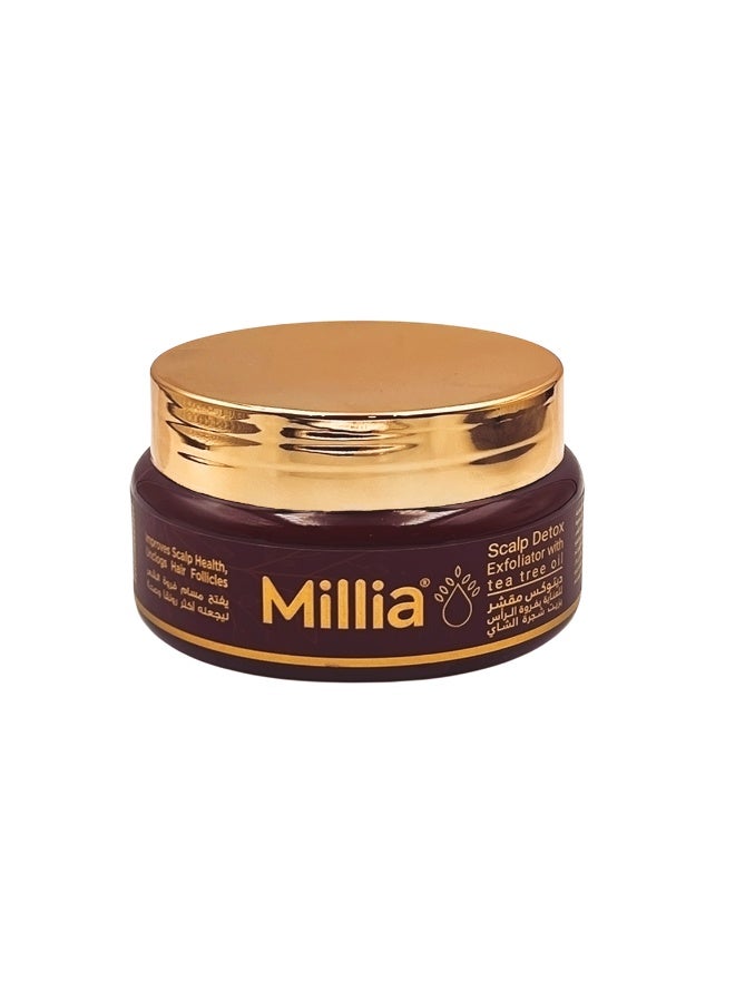 Millia Scalp Detox Exfoliator 400g – Tea Tree Oil Deep Cleansing Scrub for Dandruff & Oily Scalp - Image 1