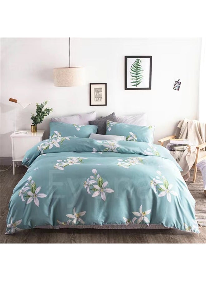 غطاء لحاف خريف وشتاء قطعة واحدة. م/م لحاف فردي لسكن الطلاب، لون الجيش المزدوج - أرجواني - المواصفات: [نموذج مخصص] غطاء لحاف 160 × 210 سم - Image 1