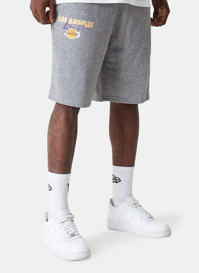 NEW ERA Men's Los Angeles Lakers Team Script Shorts