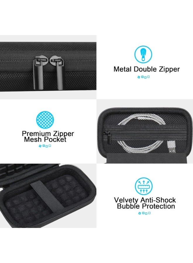 Lacdo Hard Carrying Case for SanDisk Extreme Pro with USB4 Portable SSD 2TB 4TB USB-C External Solid State Drive EVA Shockproof Water Repellent Protective Storage Travel Bag, Black - Image 3