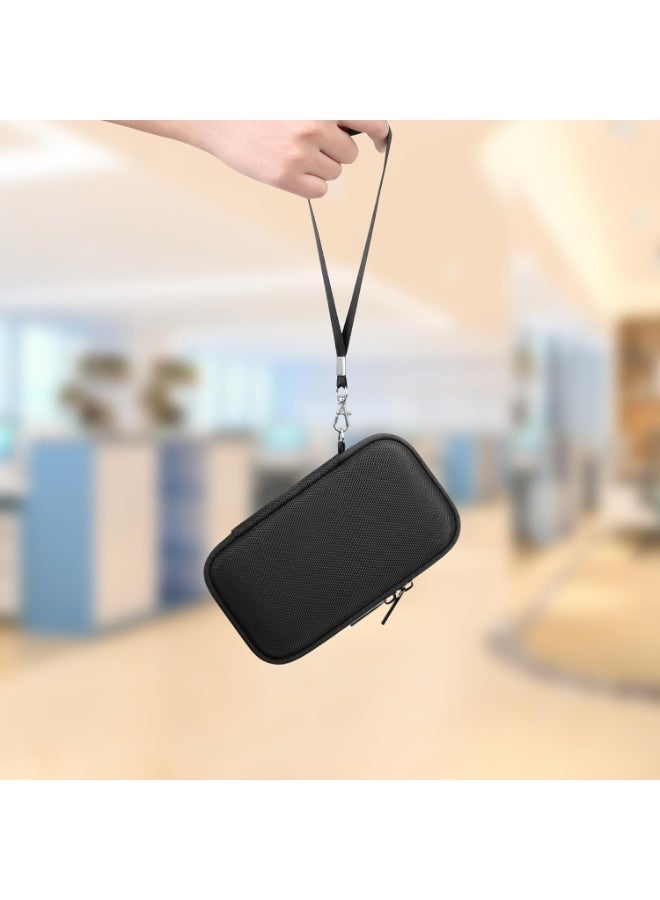 Lacdo Hard Carrying Case for SanDisk Extreme Pro with USB4 Portable SSD 2TB 4TB USB-C External Solid State Drive EVA Shockproof Water Repellent Protective Storage Travel Bag, Black - Image 2