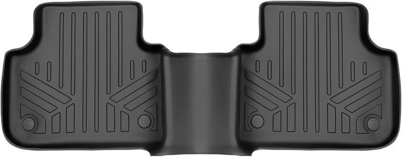 MAX LINER Custom Fit Floor Mats 2nd Row Black for 2017-2019 Audi Q7 / 2019-2020 Audi Q8 - Image 1