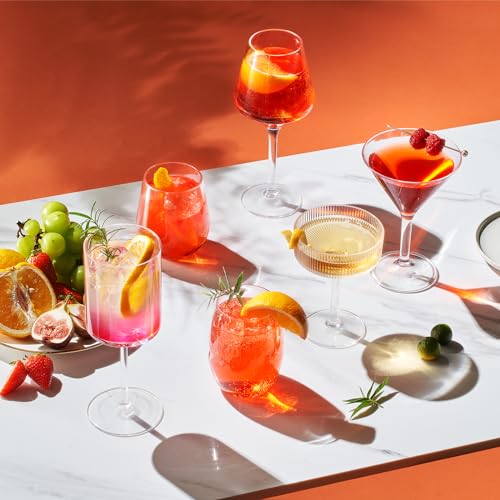 Khen Unbreakable European Style Plastic Crystal, Stemmed Wine Glasses | Set of 8 | Acrylic Tritan Drinkware, Unbreakable Clear Color Shatterproof BPA-free, Reusable, Floating Pool & Indoor & Outdoor, 18oz - Image 5