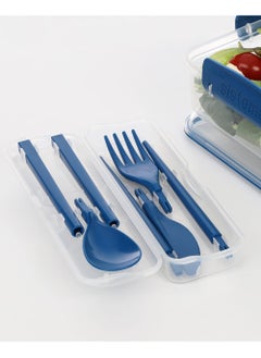 sistema Sistema Cutlery To Go :Travel-Ready, Lunch Box Essential , BPA-Free & On-the-Go, Blue , Made In New Zealand  - Image 3