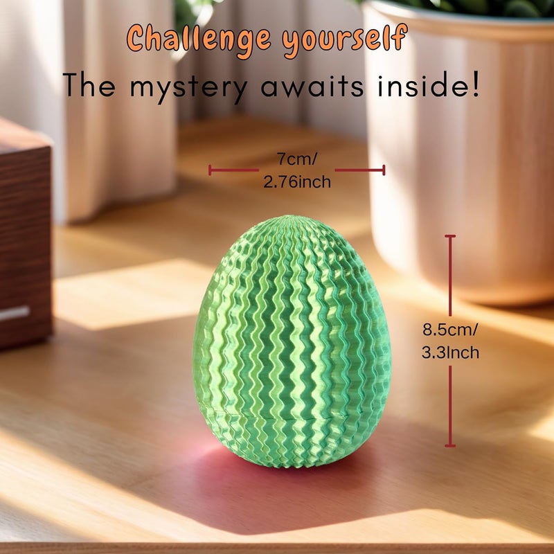 JHBEEY 2026 Creative Gift Box: Easter Egg Mystery Puzzle with Hidden Compartment, Reusable Brain Teaser Game for Adults & Kids, Money Gift Ideas for Birthday Christmas Party Celebration - Image 2