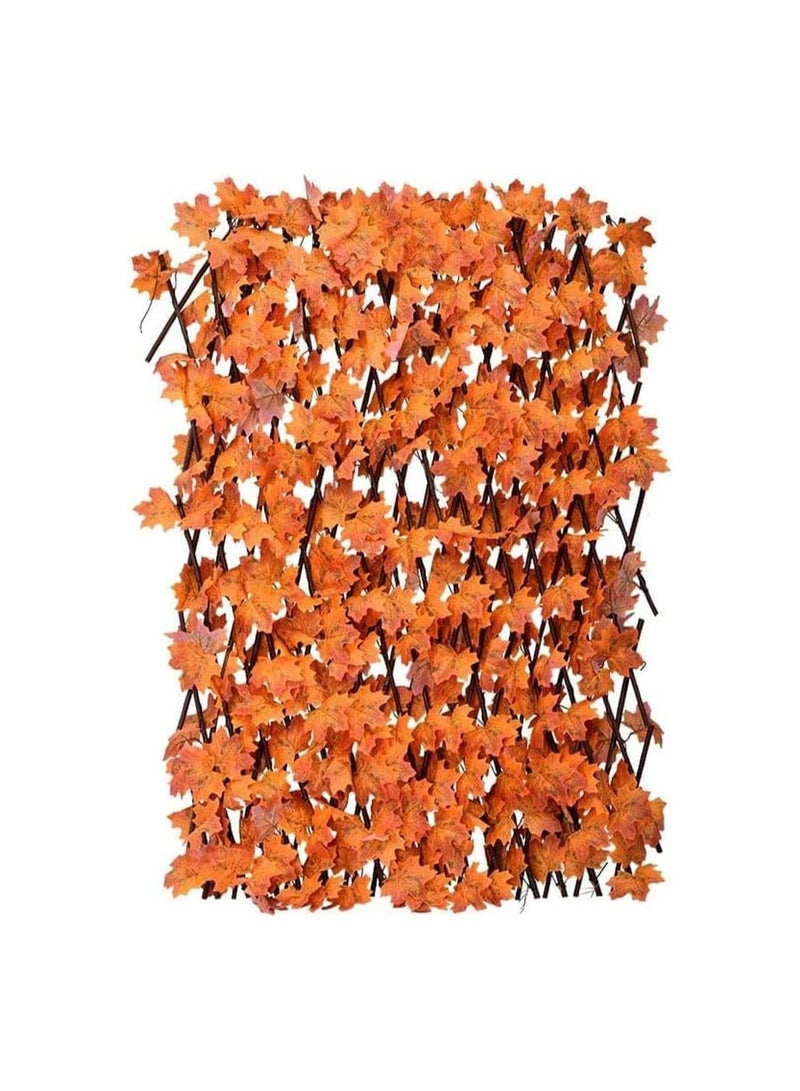 Coferset أسوار حدائق صناعية قابلة للتمدد وأسوار زخرفية، أوراق القيقب 1.2 متر - Image 1