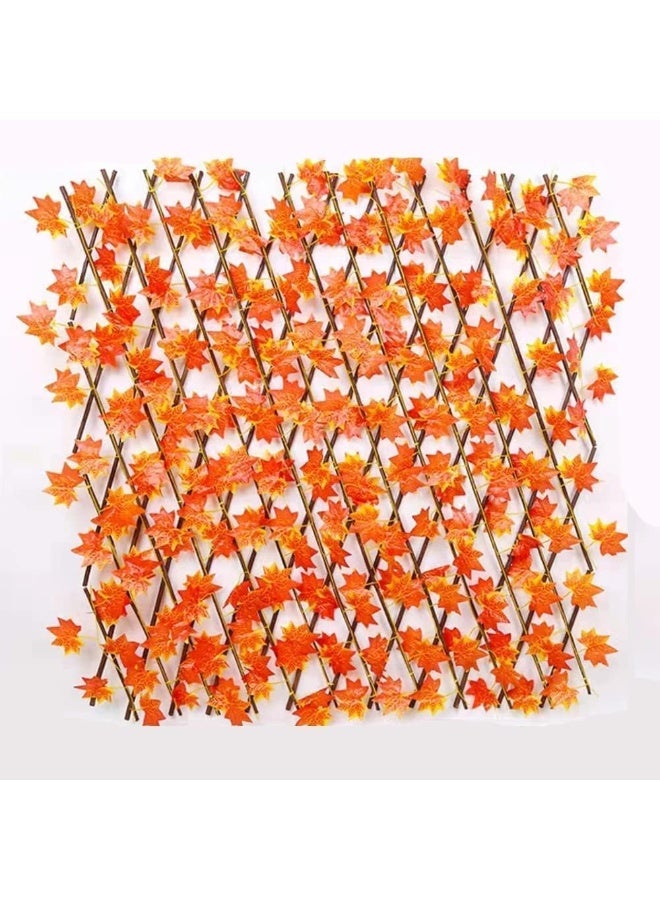 Coferset أسوار حدائق صناعية قابلة للتمدد وأسوار زخرفية، أوراق القيقب 1.2 متر - Image 2