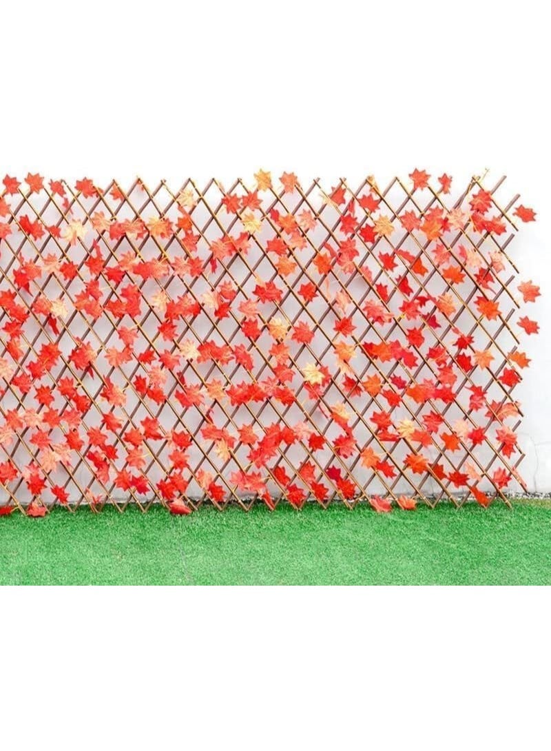 Coferset أسوار حدائق صناعية قابلة للتمدد وأسوار زخرفية، أوراق القيقب 1.2 متر - Image 5