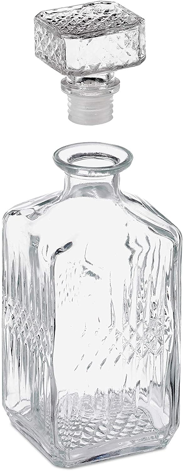 Ash & Roh Ash & Roh 750ml Luxury Crystal Whiskey Decanter Elegant Style Lead-Free Glass Bottle for Scotch, Bourbon, and Cocktails (Wiskey Decanter)  - Image 2