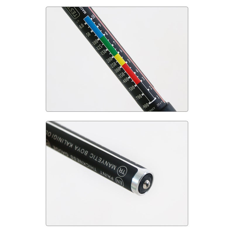 Paint Thickness Tester Aluminum Plastic Magnet Compact Car Body Coating Detector - Image 2
