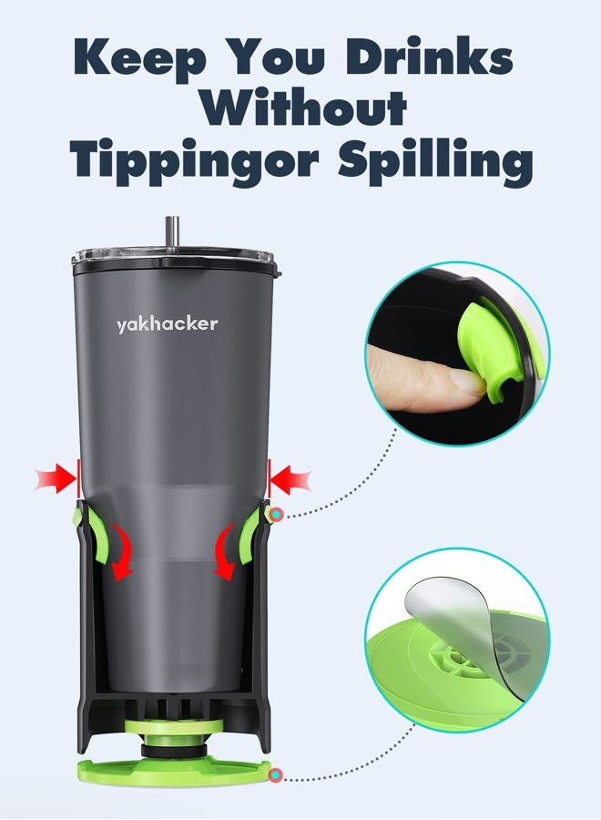YAKHACKER SUP Paddle Board Cup Holder with Rubber Tab - Multi-Functional and Anti-toppling Cup Holder, Drinks Holder, Inflatable Paddle Board Accessories, Includes Action Mount - Image 2