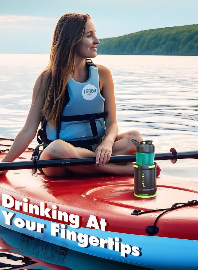 YAKHACKER SUP Paddle Board Cup Holder with Rubber Tab - Multi-Functional and Anti-toppling Cup Holder, Drinks Holder, Inflatable Paddle Board Accessories, Includes Action Mount - Image 4