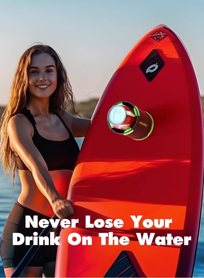 YAKHACKER SUP Paddle Board Cup Holder with Rubber Tab - Multi-Functional and Anti-toppling Cup Holder, Drinks Holder, Inflatable Paddle Board Accessories, Includes Action Mount - Image 5