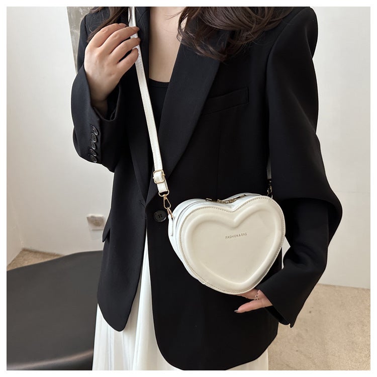Fresh Style Bag Women'S Love Bag Trendy Women'S Bag Heart Shaped Shoulder Crossbody Bag Girl'S Cute Mini Bag - Image 3