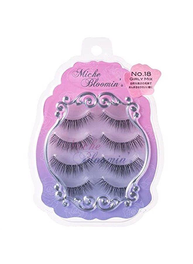 Miche Bloomin ' 3D Eyelashes No. 18 Girly Mix 4 Pairs
