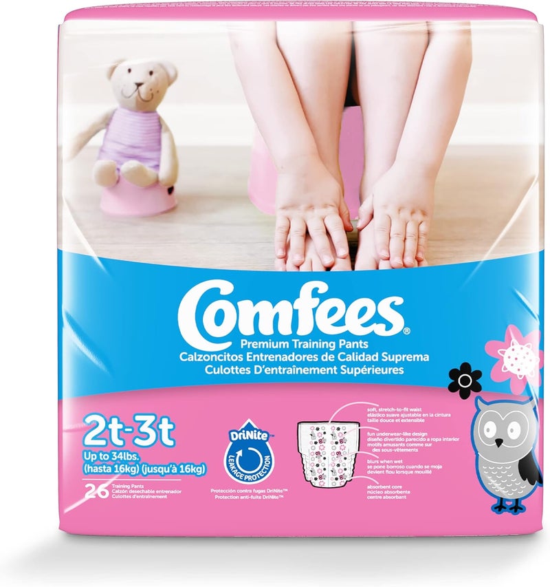 Comfees Girl Training Pants  Size 2T3T - Image 1