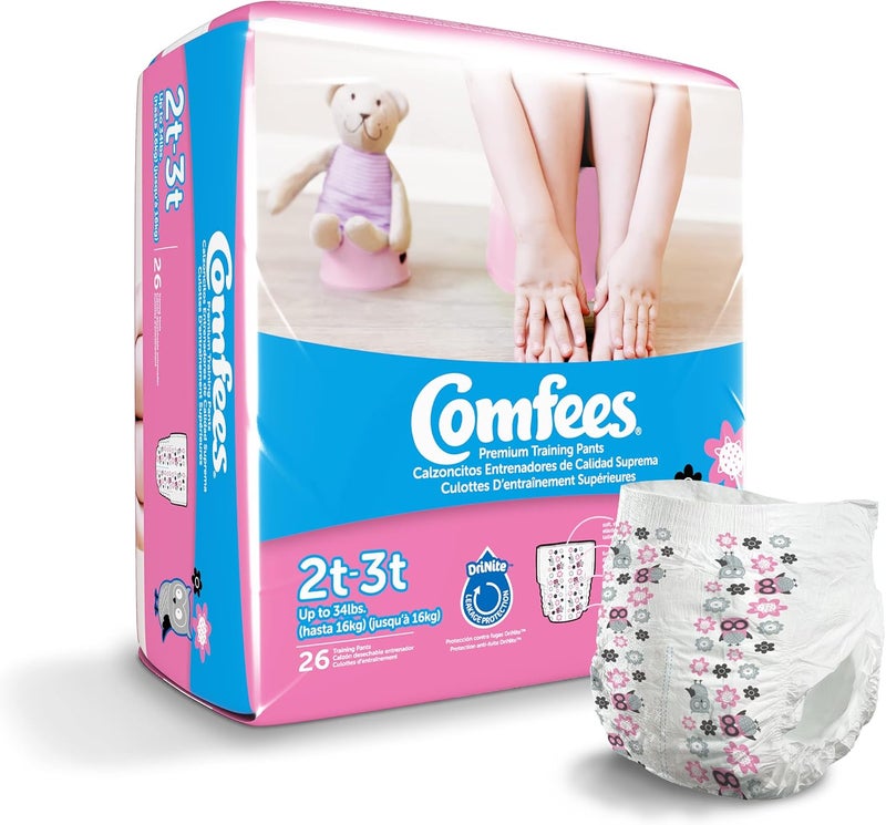 Comfees Girl Training Pants  Size 2T3T - Image 2