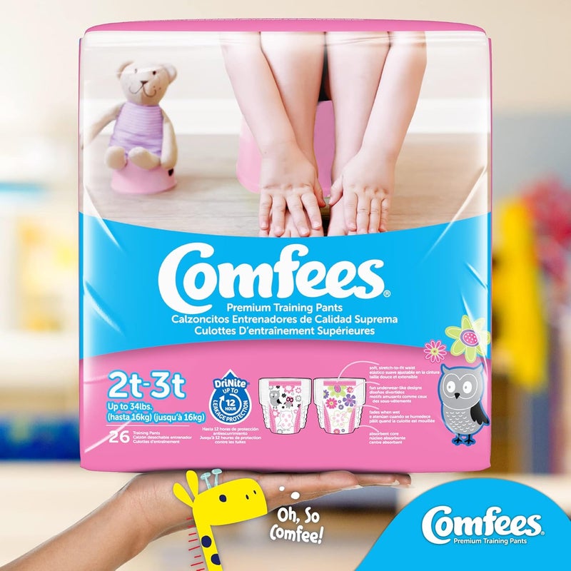 Comfees Girl Training Pants  Size 2T3T - Image 3