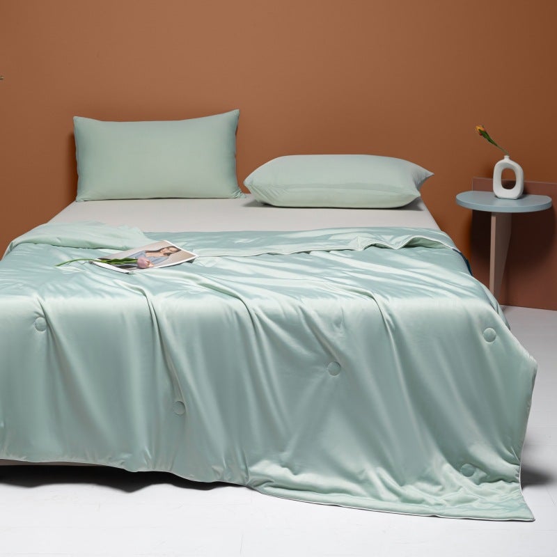 New Class A Cool Silk Summer Quilt Ice Cream Summer Cool Quilt Machine Washable Air-Conditioning Quilt Summer Nap Thin Quilt - Image 1