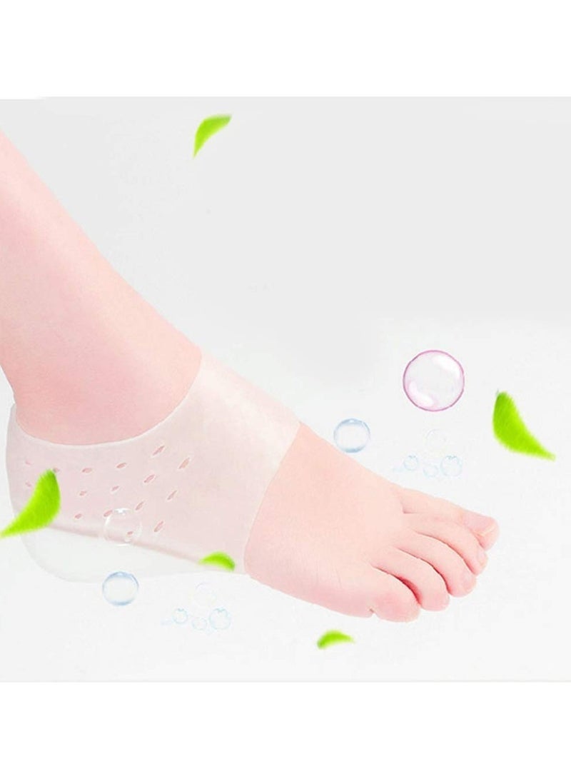 معززات زيادة الطول غير المرئية - وسادة كعب مخفية من السيليكون الناعم مع واقي جوارب نصف الكعب القابل للتنفس، مناسبة للرجال والنساء - 4.5 سم - Image 4