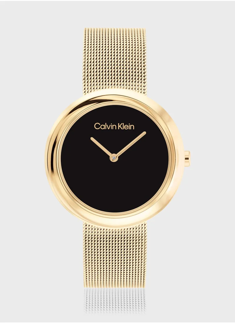 CALVIN KLEIN Twisted Bezel Analog Watch
