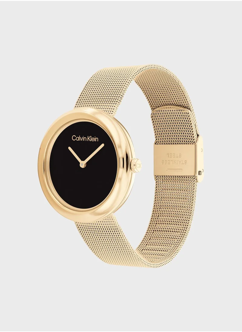 CALVIN KLEIN Twisted Bezel Analog Watch