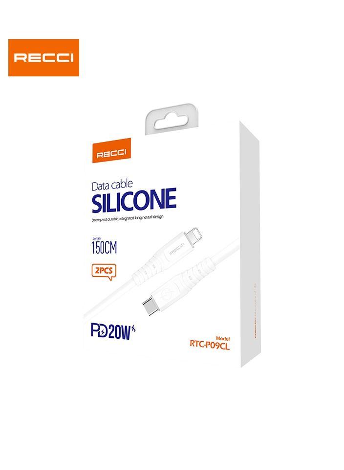 Recci 150cm Safe Speed Charging Cable RTC-P09CL - Image 3