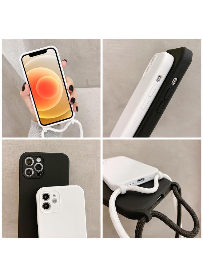 Zaboon Case For iPhone 12 Crossbody Lanyard Liquid Silicone Case - Image 4