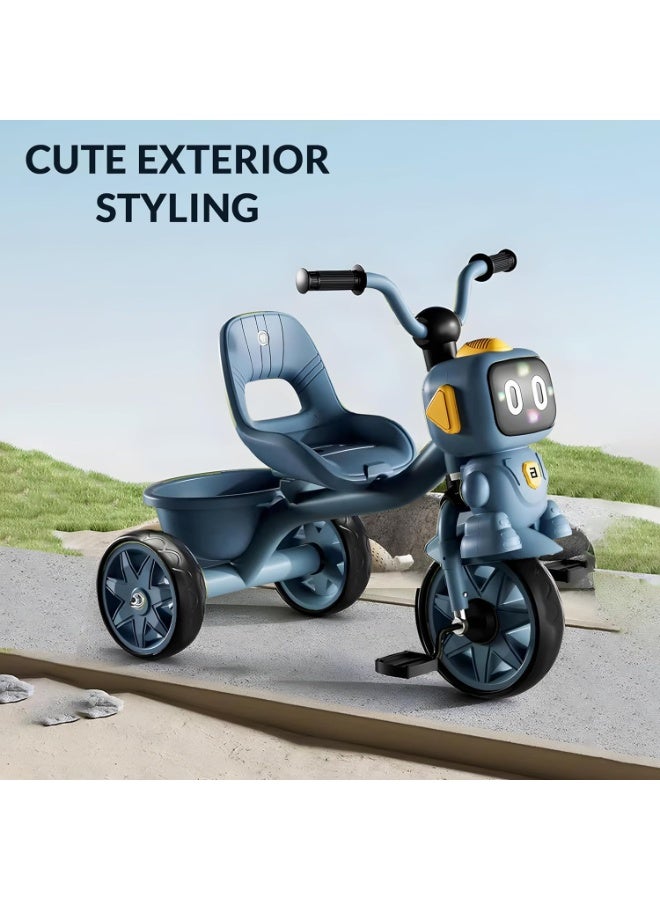 DubaiGallery Baby Tricycle for Kids, Smart Plug n Play Kids Cycle with Music, Light, High backrest & Rear Storage Baskets | Kids Tricycle | Baby Cycle for Kids 2 to 5 Years Boy Girl  - Image 2