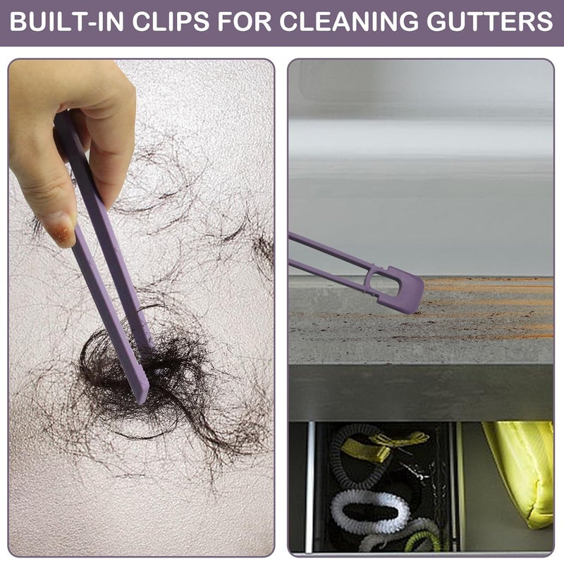 Tech King Multi-Function Rotating Crevice Cleaning Brush, 360 Degree Rotating Hard Bristle Crevice Gap Brush, Corners Cleaning Tool for Cleaning Bathroom, Kitchens Tile Floors - Image 4