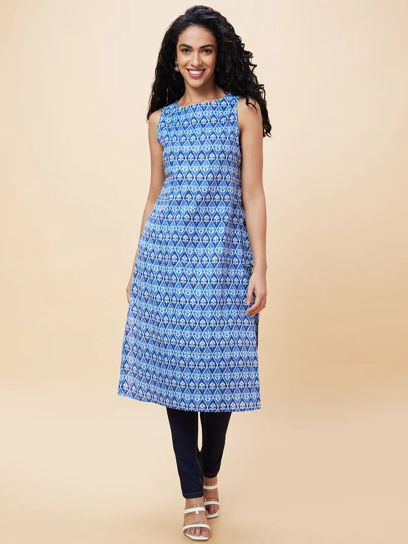 جلو باص جلوبس كورتا قطن بطبعات عرقية نسائية