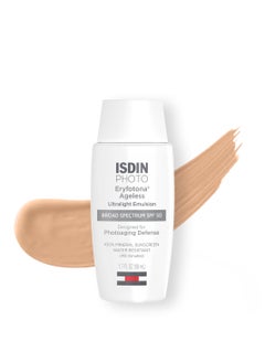 Isdin Eryfotona Ageless Sunscreen Zinc Oxide and 100 Mineral Tinted Sunscreen SPF 50