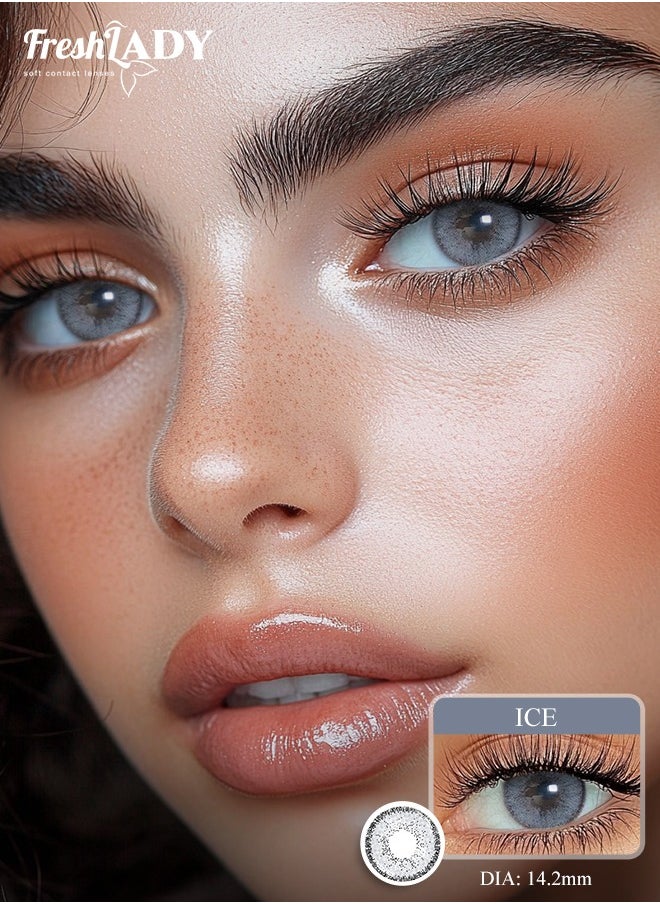 FreshLady Freshlady Ice 14.20mm Colored Contact Lenses 1 Year Disposable for Daily Wear  - Image 1