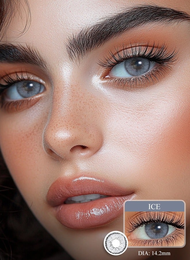 سيدة جديدة عدسات لاصقة ملونة رمادية من فريش ليدي للاستخدام السنوي - Image 1